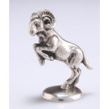 A CONTINENTAL 800 GRADE SILVER MODEL OF A GOAT