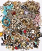 A LARGE QUANTITY OF COSTUME JEWELLERY