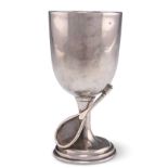 A GEORGE V SILVER GOBLET