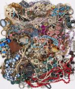 A LARGE QUANTITY OF COSTUME JEWELLERY