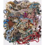 A LARGE QUANTITY OF COSTUME JEWELLERY