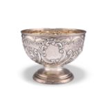 AN EDWARDIAN SILVER BOWL