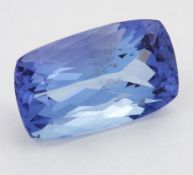 A CUSHION MIXED-CUT TANZANITE, 3.04ct