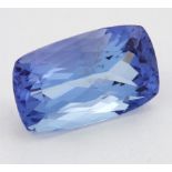 A CUSHION MIXED-CUT TANZANITE, 3.04ct