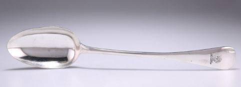 A VICTORIAN SILVER BASTING SPOON