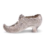 A VICTORIAN SILVER MODEL OF A SHOE