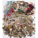 A LARGE QUANTITY OF COSTUME JEWELLERY