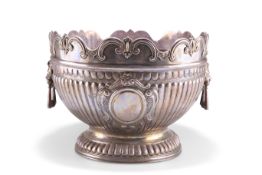 A LARGE EDWARDIAN SILVER MONTEITH