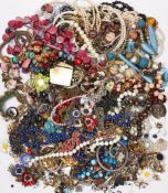 A LARGE QUANTITY OF COSTUME JEWELLERY