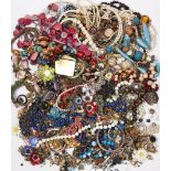 A LARGE QUANTITY OF COSTUME JEWELLERY