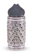 AN 18TH CENTURY DUTCH SILVER NUTMEG GRATER