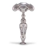 AN 18TH CENTURY DUTCH SILVER CORKSCREW