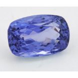 A CUSHION MIXED-CUT TANZANITE, 2.53ct