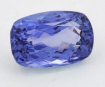 A CUSHION MIXED-CUT TANZANITE, 2.53ct