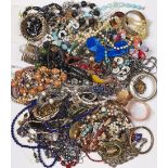 A LARGE QUANTITY OF COSTUME JEWELLERY