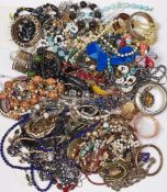 A LARGE QUANTITY OF COSTUME JEWELLERY