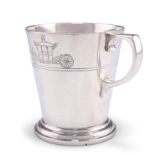 A GEORGE V SILVER JUBILEE MUG