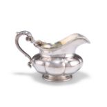 A WILLIAM IV SILVER CREAM JUG