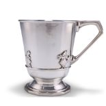 A GEORGE VI LARGE SILVER MUG