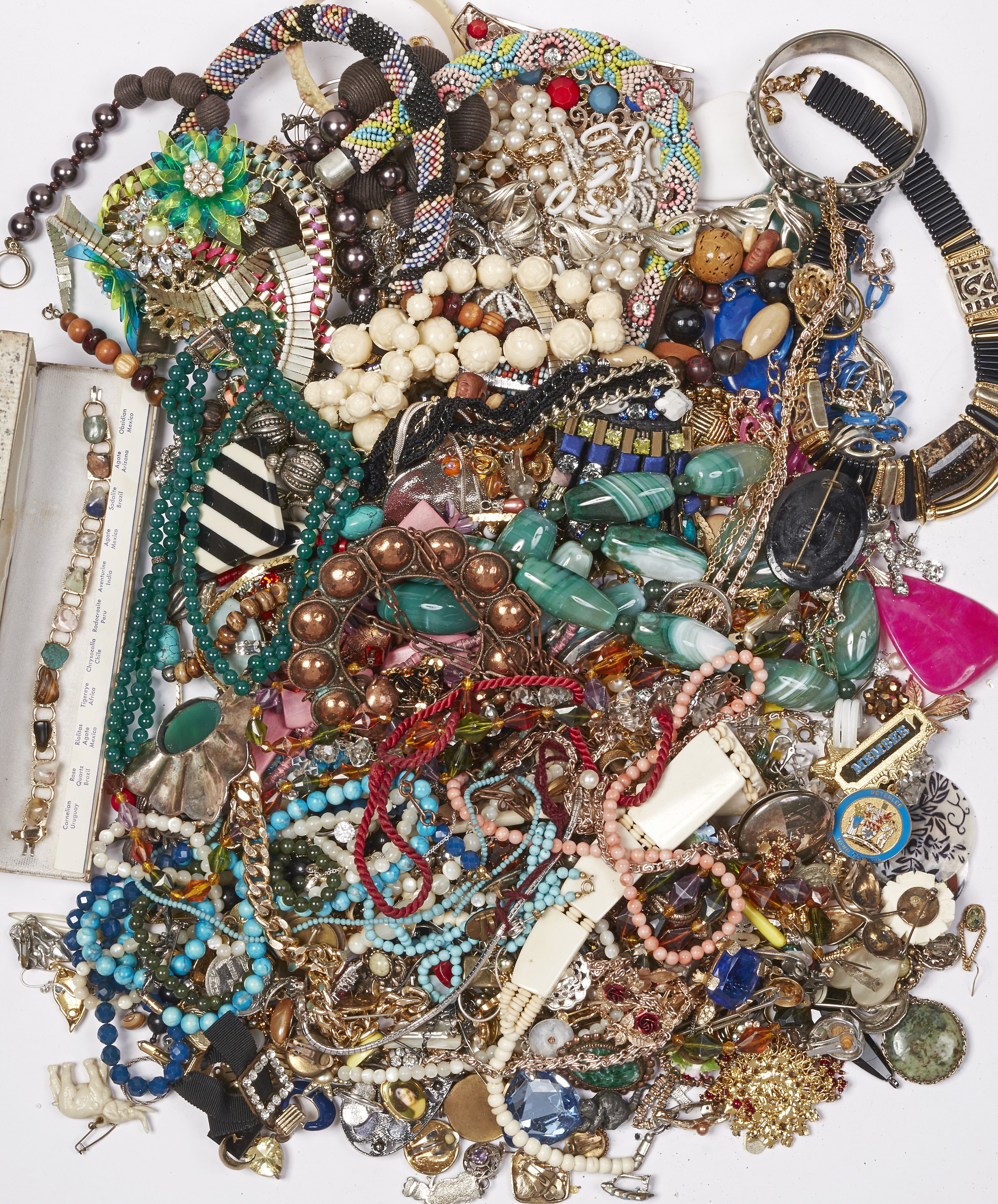 A LARGE QUANTITY OF COSTUME JEWELLERY