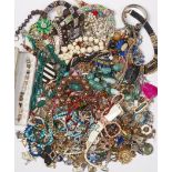 A LARGE QUANTITY OF COSTUME JEWELLERY