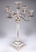 A MONUMENTAL VICTORIAN SILVER CANDELABRUM