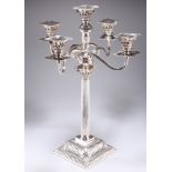 A MONUMENTAL VICTORIAN SILVER CANDELABRUM