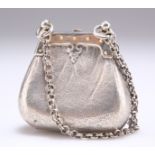 A VICTORIAN SILVER NOVELTY PURSE