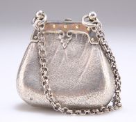 A VICTORIAN SILVER NOVELTY PURSE