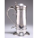 A LARGE GEORGE I BRITANNIA STANDARD SILVER LIDDED FLAGON