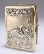 A RUSSIAN SILVER CIGARETTE CASE