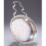 A GEORGE III SILVER LEMON STRAINER