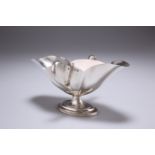 A VICTORIAN SILVER DOUBLE-LIP SAUCEBOAT