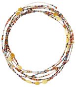 AN IMPRESSIVE GEMSTONE BEAD NECKLACE