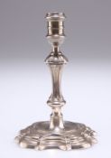 A GEORGE II SILVER TAPERSTICK