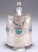 AN ARTS AND CRAFTS SILVER CADDY