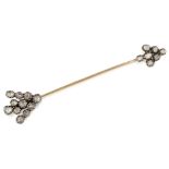 A DIAMOND JABOT PIN