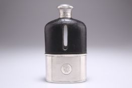 A VICTORIAN SILVER HIP FLASK