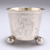 AN 18TH CENTURY NORWEGIAN SILVER BEAKER