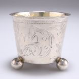 AN 18TH CENTURY NORWEGIAN SILVER BEAKER