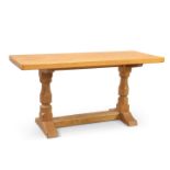 ROBERT THOMPSON OF KILBURN, A MOUSEMAN OAK COFFEE TABLE