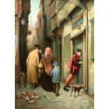 FIGURES IN A NARROW STREET