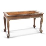 A GEORGE II IRISH MAHOGANY CONSOLE TABLE