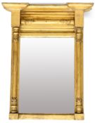 A REGENCY GILTWOOD PIER MIRROR