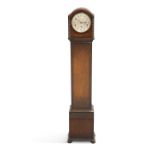 A 1920'S WARING & GILLOW OAK GRANDMOTHER CLOCK