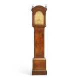 AN 18TH CENTURY WALNUT EIGHT-DAY LONGCASE CLOCK, SIGNED WILLIAM JAMES, BATH