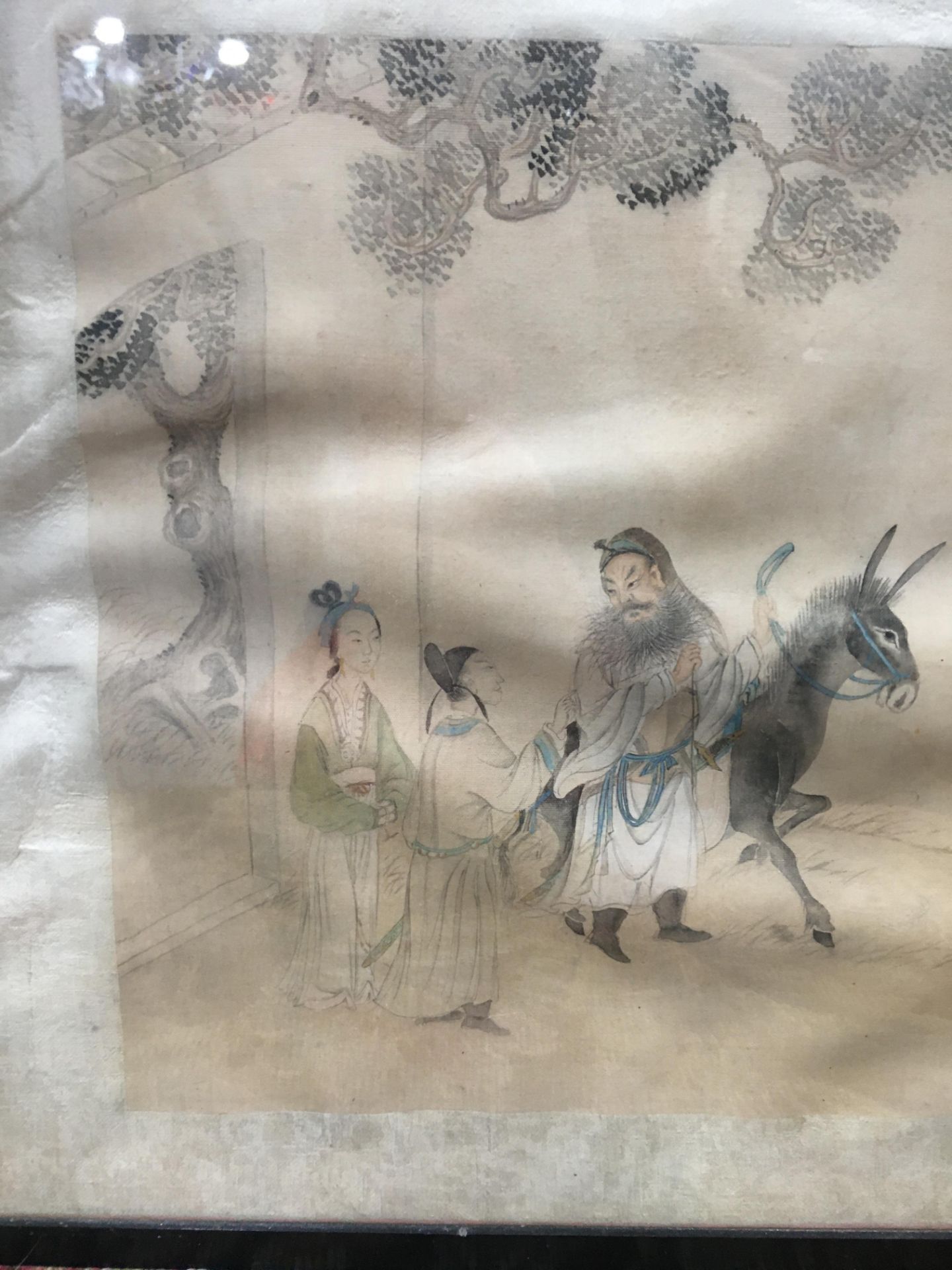 TWO JAPANESE WOODBLOCKS AND A CHINESE WATERCOLOUR ON SILK - Bild 4 aus 19