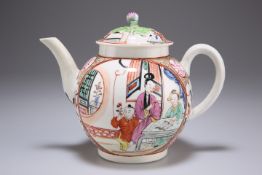 A WORCESTER TEAPOT AND COVER, CIRCA 1770
