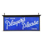 A VINTAGE PLAYER'S ADVERTISING SIGN