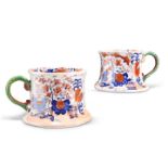 TWO MASON'S IRONSTONE CHINA MUGS, 19TH CENTURY